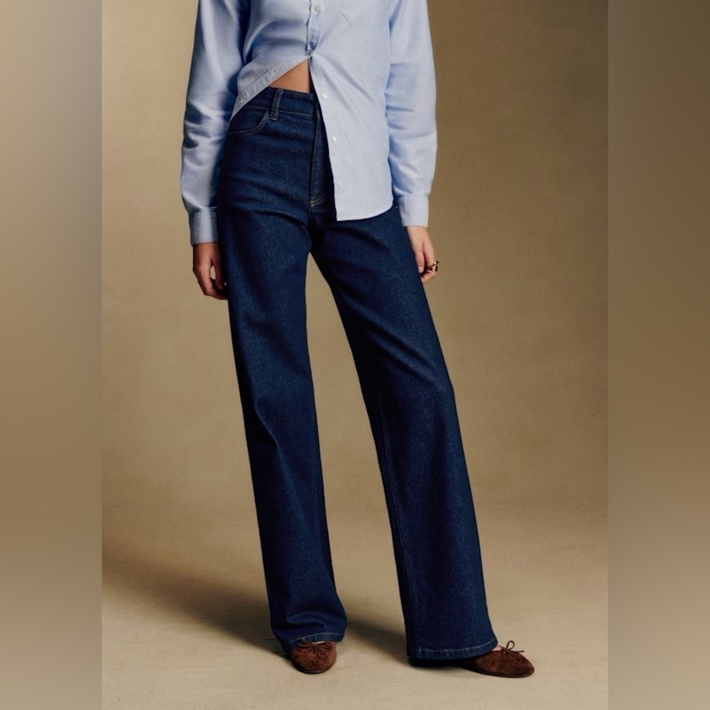 Sezane Denim Women's Dark Blue Jeans - size US 2